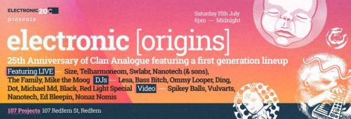 Electronic [Origins] presents Clan Analogue 25th Anniversary Live