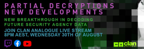 Live Stream Announcement on Future Security Agency Data Decryption